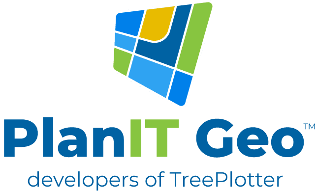 PlanIT Geo (TreePlotter) logo — urban forestry and green-asset software
